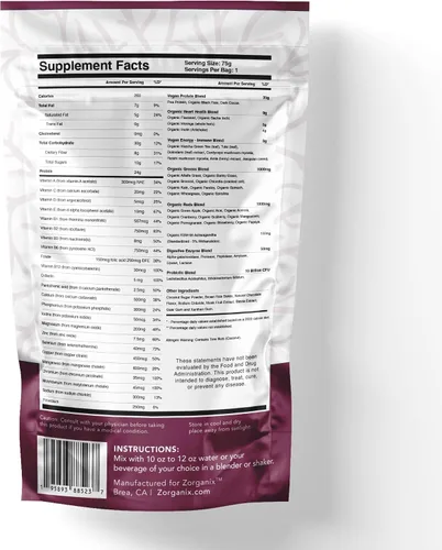 Vista 2 de Polvo de proteína de arroz negro; batido de reemplazo de comidas en polvo de proteína orgánica a base de plantas; 15 paquetes de una sola porción