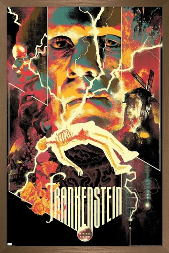 Vista 13 de Trends International Frankenstein - Póster de collage de pared, 22.375 x 34 pulgadas, versión premium sin marco