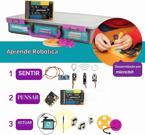 Vista 3 de BirdBrain Technologies Kit prémium de Hummingbird Bit I Robótica para niños
