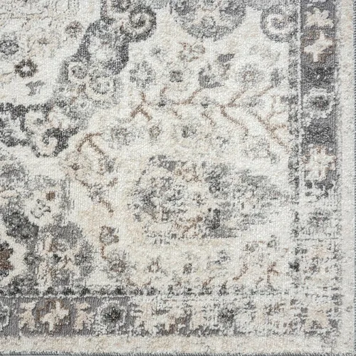 Vista 6 de LUXE WEAVERS Euston Collection 8062 - Alfombra moderna y oriental plateada de 8 x 10 pies