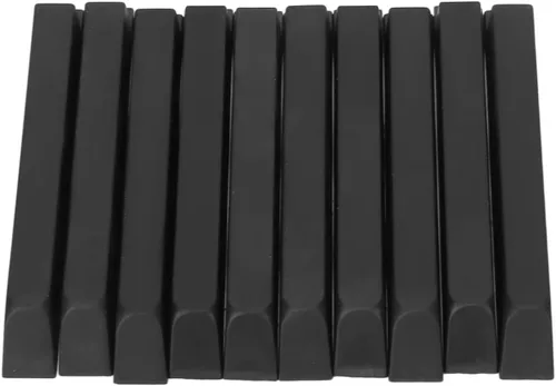 Vista 2 de Llaves de repuesto para piano, 10 piezas ABS negro mate de repuesto para teclado de piano (L:3.9 in)