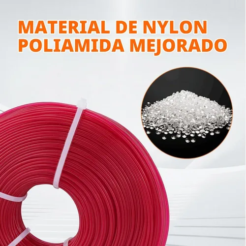 Vista 4 de Hipa Línea de recortadora de cuerda de 1 libra de 1.6mm/ 065 de 636 pies redonda para recortadora eléctrica inalámbrica universal de césped
