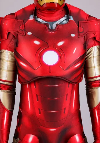 Vista 6 de Disfraz Premium Iron Man Marvel Talla Grande para Hombre Multicolor