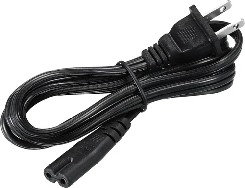 Vista 3 de PATIKIL Cable de alimentación de CA de 2 clavijas de 3 pies (3.3 ft) 18 AWG, 2 ranuras a C8, cable de repuesto para computadora portátil