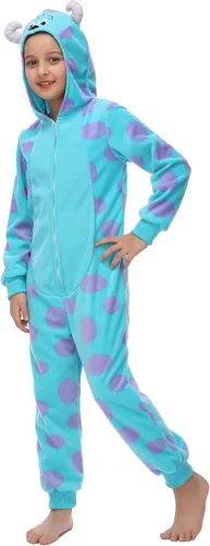Vista 4 de Leadtex Child Monster Costumes Zipper Cartoon Unisex Animal Onesie Costume for Halloween Cosplay