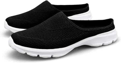 Vista 5 de ChicWind - Zapatillas de malla transpirable para mujer, estilo alpargatas, con espalda abierta, sin cordones