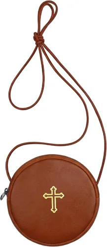 Vista 11 de Funda de cuero para Pyx, estuche de Pyx católico con correa para comunión, sacerdotes anfitriones, diáconos, regalos