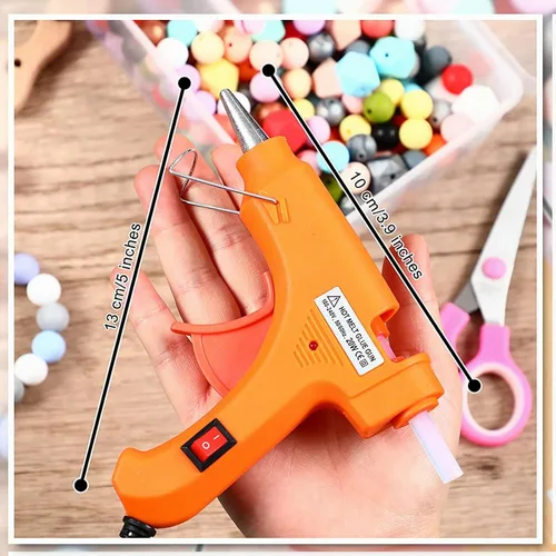 Vista 2 de Zhengmy Mini pistola de pegamento caliente de 8 piezas con 40 varillas, kit