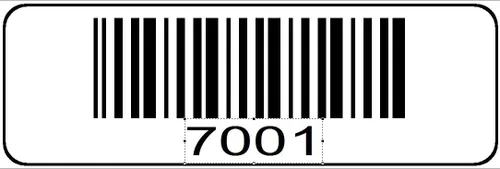 Vista 8 de 1000 etiquetas numeradas, 0001 a 1000 rollos de códigos de barras serie preimpresos, calcomanías secuenciales de código de barras de 1-1/2 x 1/2