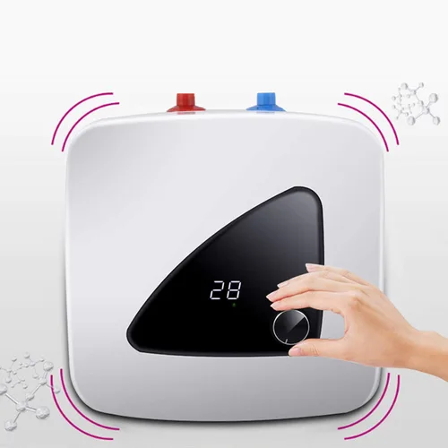 Vista 8 de 110V 1.5KW eléctrico mini calentador de agua caliente tanque de almacenamiento 8L cocina hogar compacto calentadores de agua instantáneos debajo
