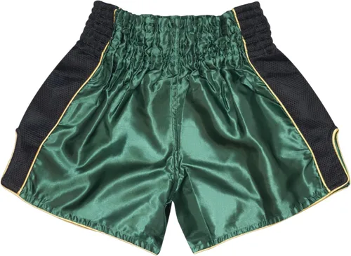 Vista 3 de SIAMKICK Pantalones cortos de Muay Thai para niños (4 años a 10 años), boxeo, kickboxing, artes marciales mixtas para niños y niñas