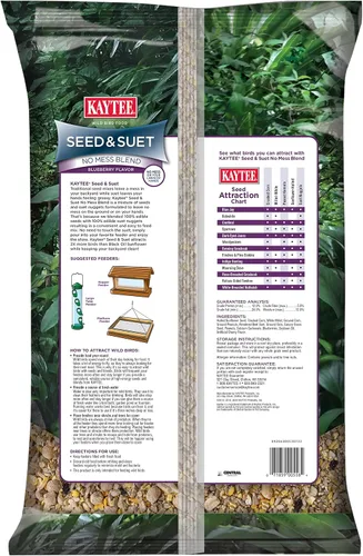 Vista 2 de Kaytee Semillas y Sebo Mezcla Sin Desorden Sabor Arándano 10 Libras