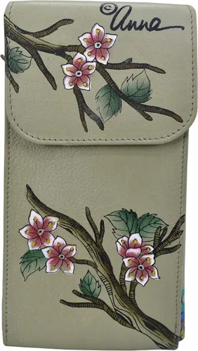 Vista 2 de Anna by Anuchka - Cartera de cuero genuino pintada a mano para mujer