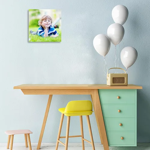 Vista 2 de Impresión personalizada de foto a lienzo, impresiones de lienzo enmarcadas personalizadas con tus fotos personalizadas para dormitorio, sala