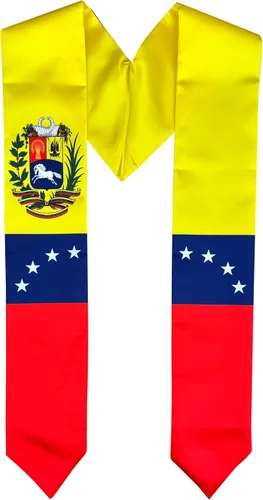 Vista 11 de Del Mex Bufanda de graduación con bandera de país y estola, orgullo de graduados Argentina