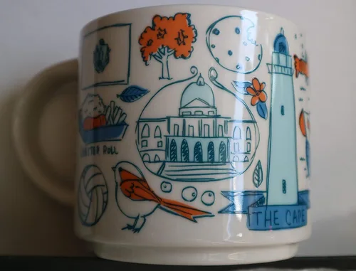 Vista 2 de Starbucks Been There Series Massachusetts - Taza de cerámica, 14 onzas