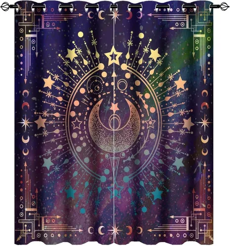 Vista 31 de Cool King of The Forest - Cortinas opacas con diseño de tigre anime, fantasía, animal, fuego, tigre, hielo, con ojales, ahorro de energía, 2