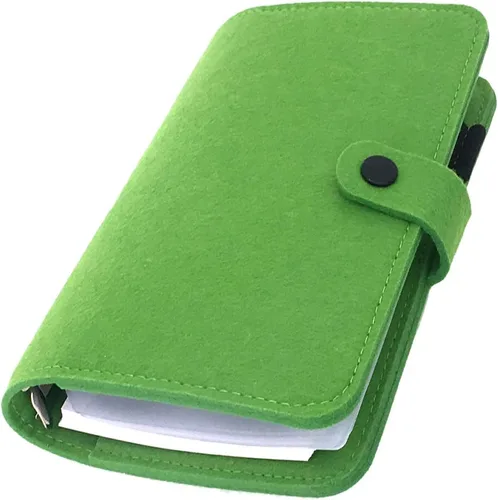 Vista 39 de Carpeta de fieltro A5 con páginas y juego de bolsillos para carpeta, color menta aguamarina