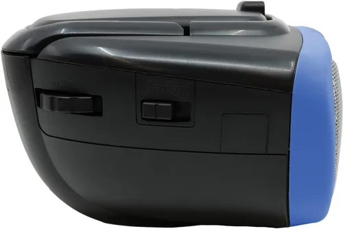 Vista 7 de Proscan PRCD243M-BLUE - Caja portátil de CD Boom de 2.4 vatios RMS con radio AM/FM (azul)