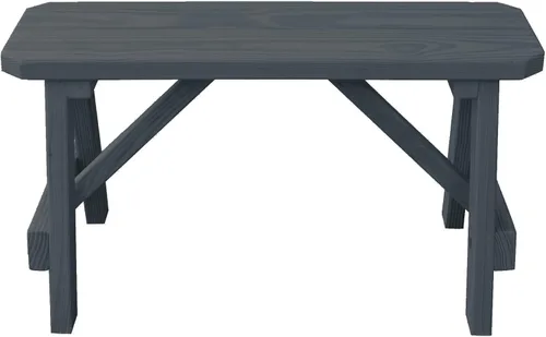 Vista 44 de Furniture Barn USA Pine - Banco tradicional de 2 pies, color negro