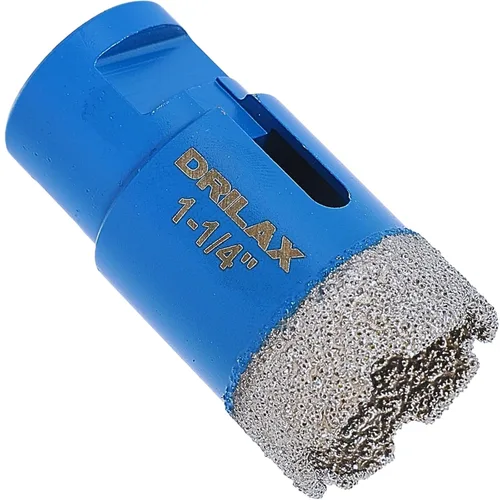 Vista 13 de Drilax Sierra perforadora de diamante de 1-1/2 pulgadas para amoladora angular, rosca de 5/8"-11, hormigón de porcelana de cuarzo de granito
