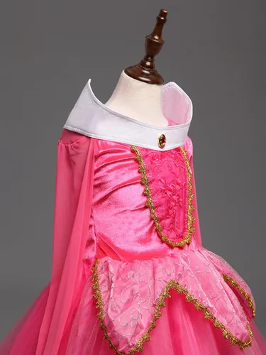 Vista 3 de DH Vestido de fiesta de princesa de Bella Durmiente con accesorios de cosplay