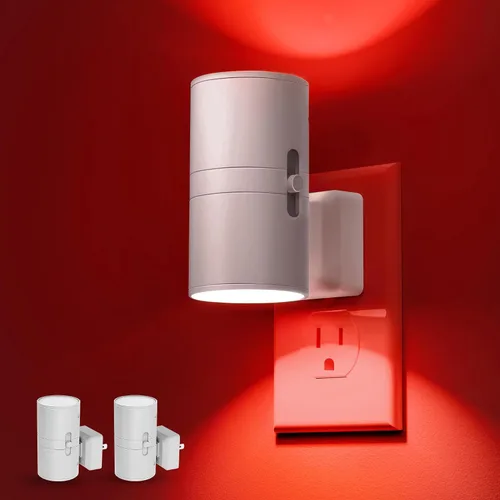 Vista 12 de L LOHAS LED Luz nocturna, [2 luces nocturnas + 1 control remoto], cambio de Multicolor+control remoto* 1