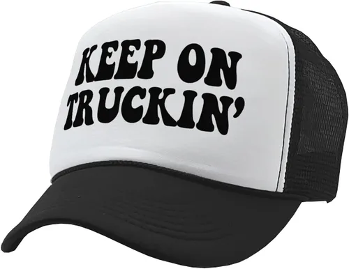 Vista 3 de Keep ON Truckin' - Trucker Groovy - Gorra de camionero estilo retro vintage