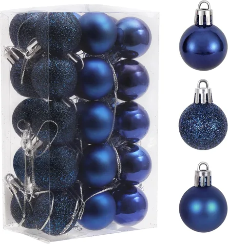 Vista 7 de 30 unidades de adornos de bola de Navidad, decoraciones de árbol irrompibles de 2.36", bola colgante perfecta para decoración de fiestas navideñas