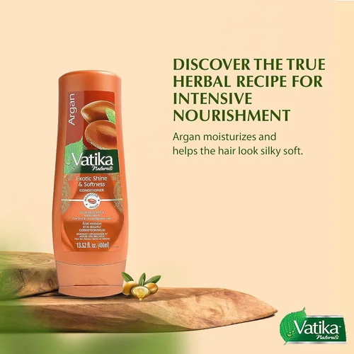 Vista 4 de Vatika Naturals Acondicionador Hidratante - Acondicionador Capilar, Argán