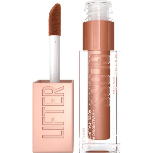 Vista 33 de Maybelline Lifter Gloss, Brillo de Labios Hidratante con Ácido Hialurónico, Alto Brillo para Labios Más Llenos, Perla, Perla Plateada Transparente