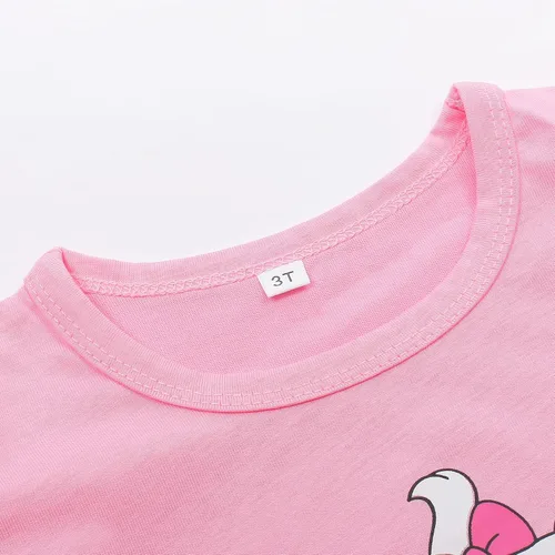 Vista 7 de Popshion Conjuntos de verano de 2 piezas para niñas pequeñas, camiseta de manga con vuelo y leggings capri recortados, ropa para niños, conjuntos