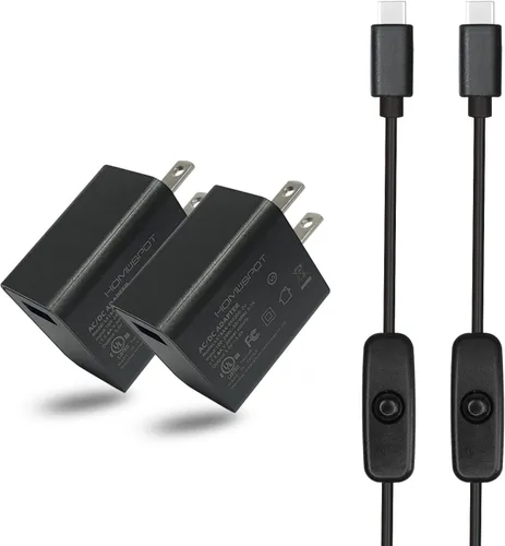 Vista 9 de Fuente de alimentación con certificación UL 5V3A con interruptor 2.5A 2A 1.5A 1.5A 1A Adaptador de CA de carga rápida con interruptor de encendido