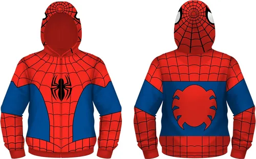 Vista 2 de Marvel Sudadera con capucha para disfraz de Spiderman para niños