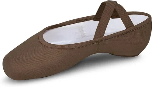 Vista 10 de Bloch Dance Performa - Zapatillas de ballet con suela dividida de lona elástica para mujer Negro