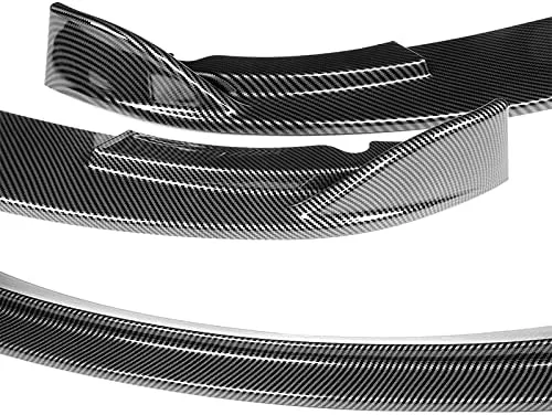 Vista 5 de Kit de 3 piezas de parachoques delantero compatible con BMW E90 E92 E93 M3 2008-2013, alerón de protección divisor estilo STP, difusor de aire