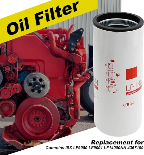 Vista 7 de UOIENRT LF14000NN 14000NN Filtro de lubricante de filtro de aceite, repuesto para motores diesel Cummins ISX ISM QSX QST X15 M11 LF9080 LF9001