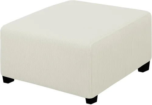 Vista 90 de Easy-Going Funda Elástica para Otomana Taburete de Almacenamiento Plegable Protector de Muebles Funda Rectangular Suave con Parte Inferior Elástica
