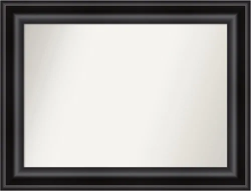Vista 574 de Amanti Art Espejo personalizado, espejo de baño negro puente, espejo de pared o espejo de tocador de baño sobre el fregadero (26 x 26 pulgadas)