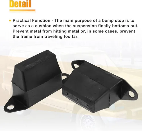 Vista 3 de Unifizz 2 unids 3 '' suspensión trasera bump stop Leaf Spring Jounce reemplazar 52004297 para Je-e-p XJ Cherokee 1987-2001 para J-ee-p M-J Comanche