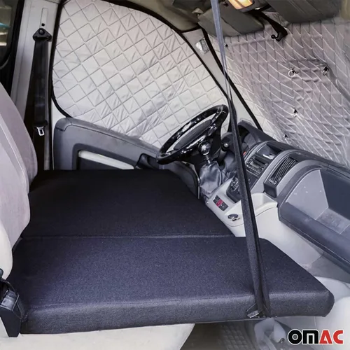 Vista 5 de OMAC Cama de colchón de cabina delantera para Mercedes Metris 2016-2024, color negro, 1 pieza