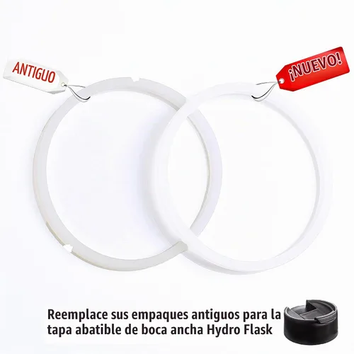 Vista 4 de Greant 6 piezas de juntas tóricas de repuesto para tapa Hydroflask, sello de goma para tapas de café de boca ancha Hydro Flask, junta de tapa