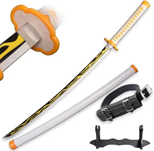 Vista 43 de SV Anime Demon Slayer Sword Katana 41 Inch Decorative Collectible Gift Cosplay Sword，Various Styles Available