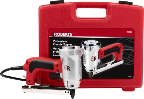 Vista 2 de Roberts Modelo 10-600, 120 voltios, 15 Amp, engrapadora eléctrica profesional con estuche