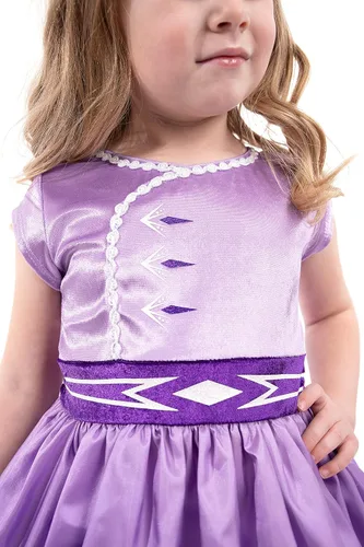 Vista 4 de Little Adventures Disfraz de princesa Ice Harvest Lavable a máquina, vestido de fiesta y juego de simulación para niños sin purpurina