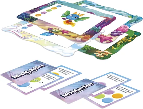 Vista 3 de Hasbro Gaming MixMatchies - Juego de cartas, juego para niños, juego familiar para edades de 8 años en adelante, de 2 a 6 jugadores