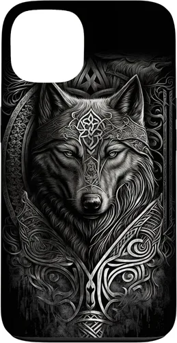 Vista 7 de Stylish Viking Wolf Design Wild Animal Viking Wolf Case for iPhone 17