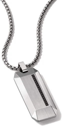 Vista 6 de Bulova Jewelry Men's Precisionist Diamond Pendant Necklace with Box Chain