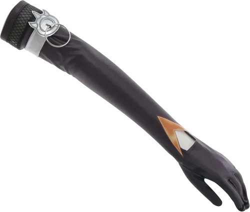 Vista 8 de Miccostumes Disfraz de gato negro para mujer body negro con guantes y parche ocular