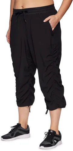Vista 9 de RBX Pantalón capri tejido ligero con cordón para mujer, talla grande